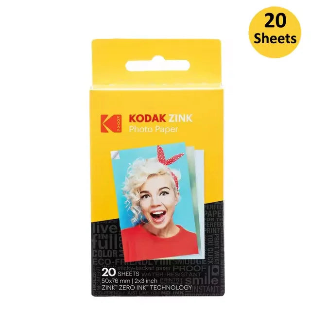 KODAK Printomatic nueva cámara de impresión instantánea Digital ZINK impresión sin tinta Color papel fotográfico impresión Flash + juego de 40 películas