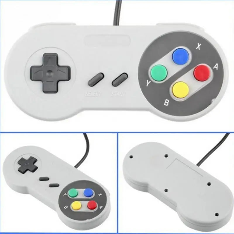 Wired SNES Retro Game Controller Responsive Press Buttons Durable Material for Classic Game Home Play