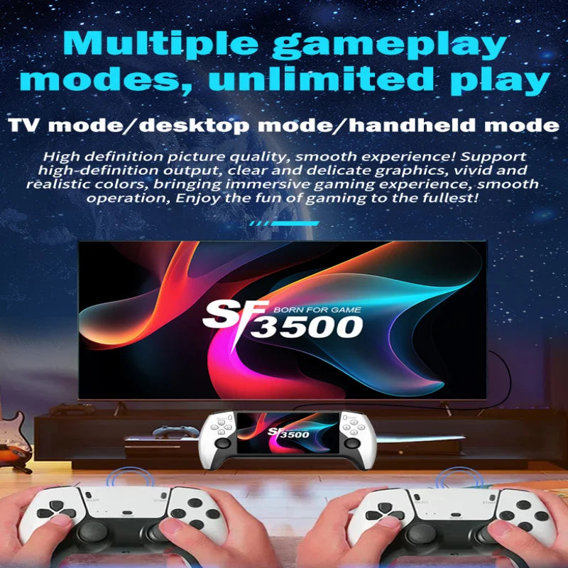 Consola de Juegos de Bolsillo con Pantalla Grande, Estilo Retro de Alta Definición, Miniatura con Joysticks Dobles, Estilo Arcade de Lucha para Dos Jugadores