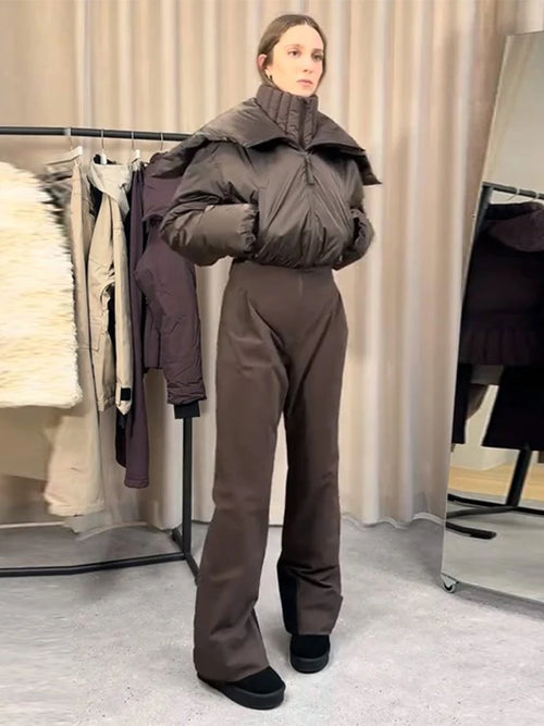 Monos ajustados con cremallera para mujer, peludos, manga larga, línea de cintura alta, moda de otoño 2025, mono informal de calle para mujer