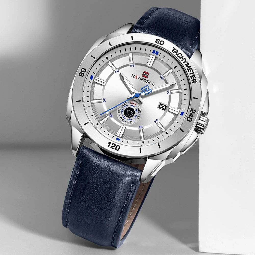 NAVIFORCE Top Brand Luxury Man Wristwatch Sport Silicone Date Quartz Men Watch Luminous Waterproof Men's Date Watches Clock