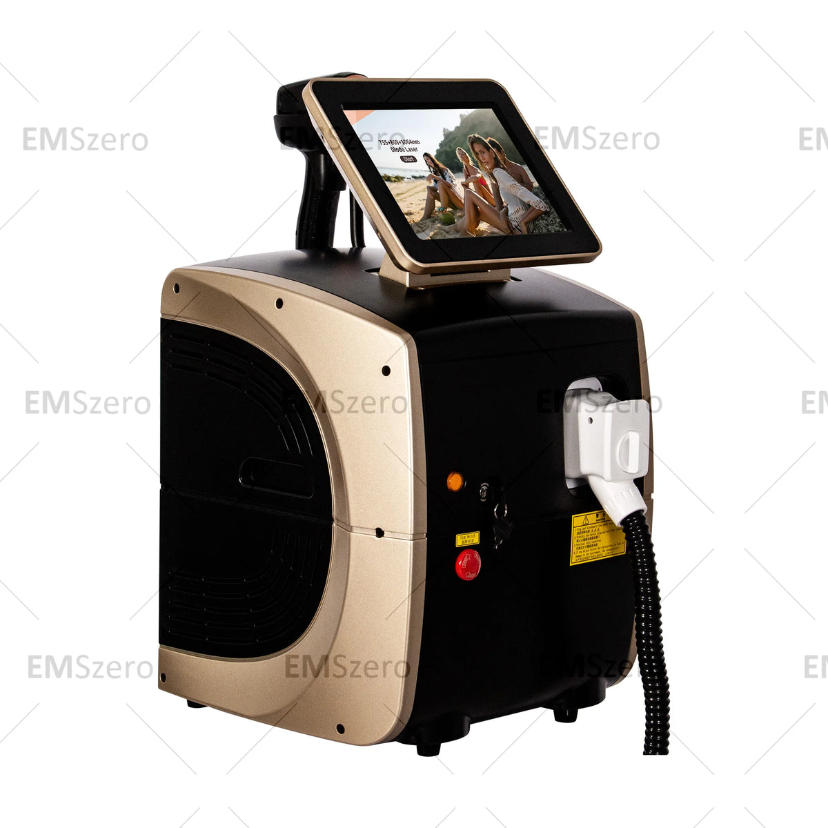 Depiladora profesional de diodo de platino y alejandrita de 6000 W para mujeres: máquina de belleza para la depilación permanente e indolora del vello corporal.