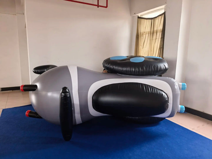 Bote Inflable con Motor para Jet Ski, Bote Flotante para Piscina, Lago, Juegos Acuáticos al Aire Libre, Regalo de Vacaciones