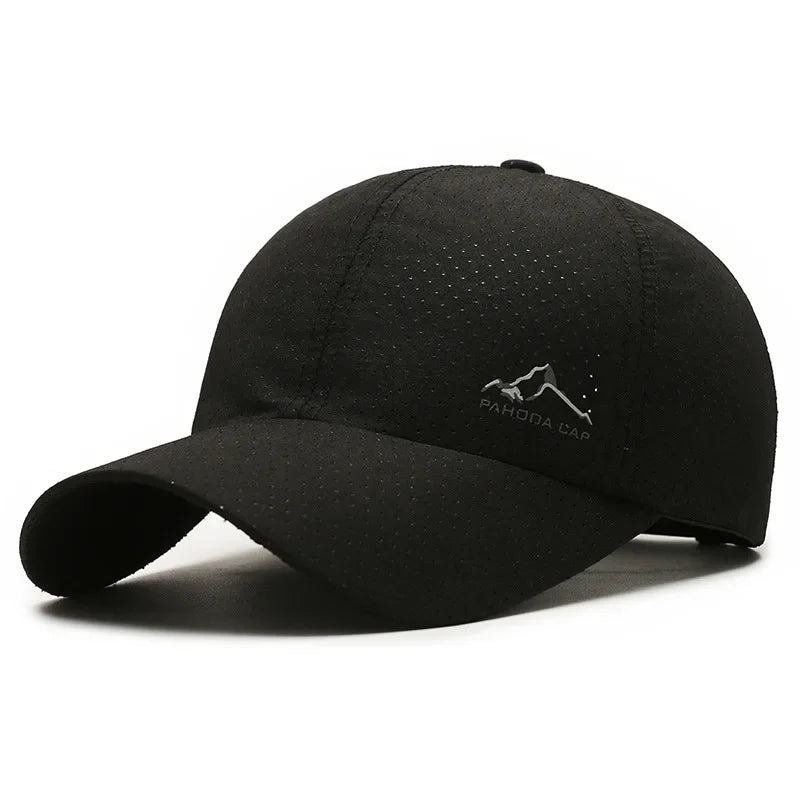 Gorra de béisbol de malla transpirable de secado rápido para hombre y mujer, ideal para deportes al aire libre, viajes, pesca, senderismo, ciclismo y correr