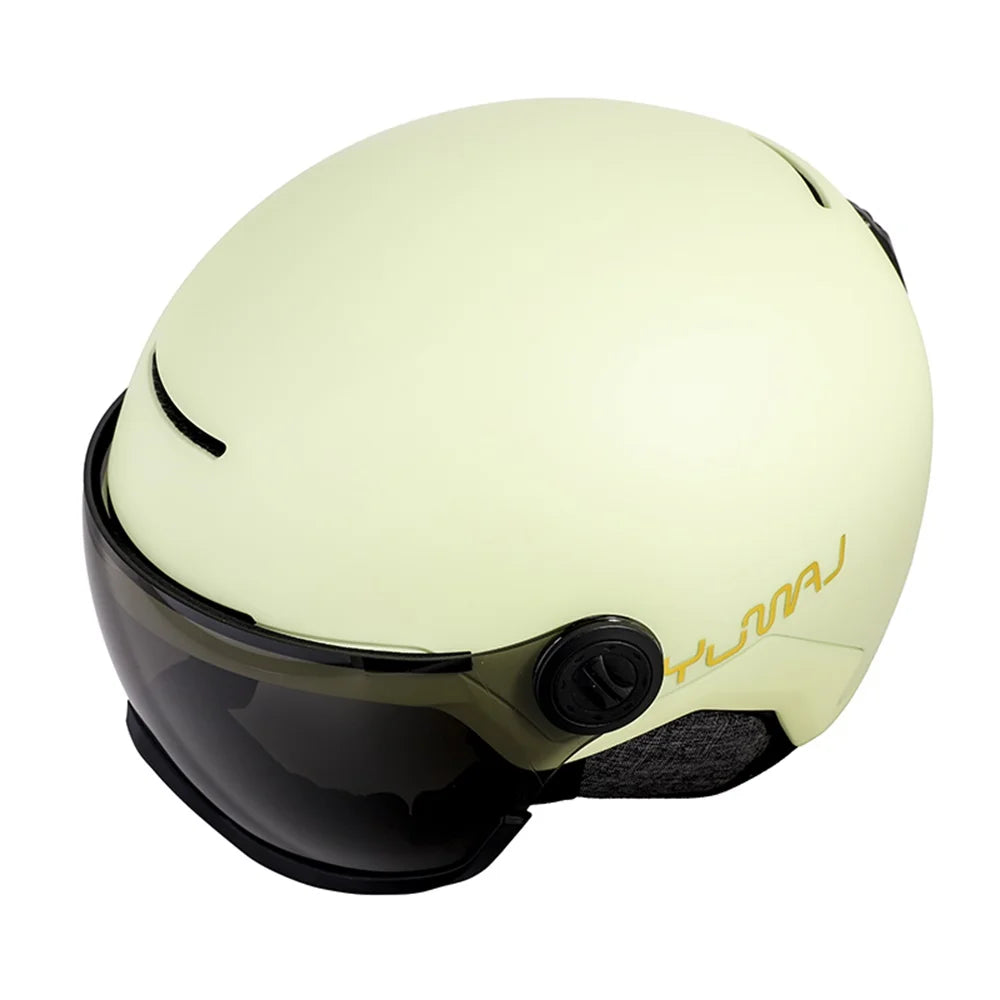 Casco de Esquí YUMAJ, Popular en Invierno, Cálido, Resistente al Viento, Antivaho, con Gafas Extraíbles Ajustables, Certificado de Seguridad, Modelo 107