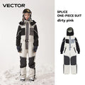 Mono de esquí de una pieza VECTOR hombres mujeres impermeable invierno cálido al aire libre Snowboard traje con capucha