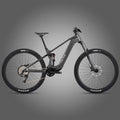 Bicicleta de montaña eléctrica M820 Mid Drive Motor EM19 de carbono con doble suspensión, inalámbrica y tija telescópica