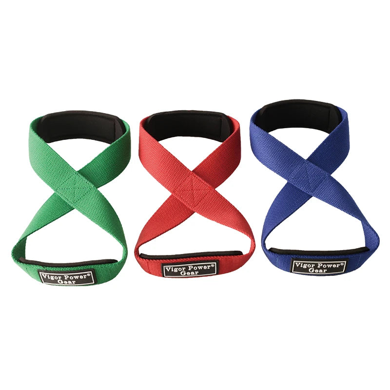 Correas de levantamiento de pesas duraderas, entrenamiento cruzado, figura 8, correas de levantamiento de pesas, cinturones de levantamiento de pesas, banda de dominadas para Fitness