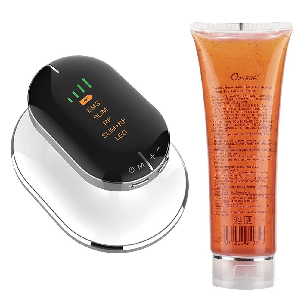 Aparato Reductor Corporal EMS RF Masaje Celulitis LED Reafirmante Con Gel
