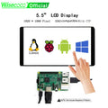 Pantalla Táctil de 5.5 Pulgadas para Raspberry Pi, 1920x1080 IPS LCD HD-MI, Monitor con Pantalla Táctil Capacitiva para PC, Pantalla Secundaria AIDA64