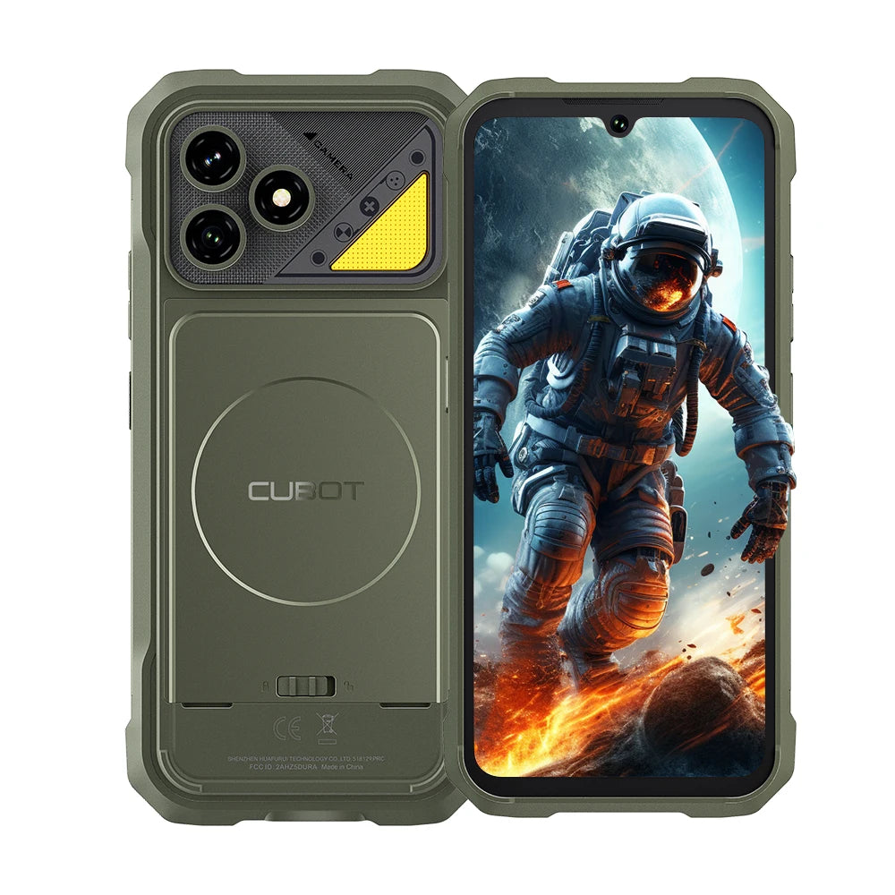 Smartphone resistente Cubot KingKong Dura con Android 16, hasta 32GB de RAM + 256GB de ROM, pantalla de 6.88 pulgadas a 120Hz, IP68/IP69 y MIL-STD-810H, NFC