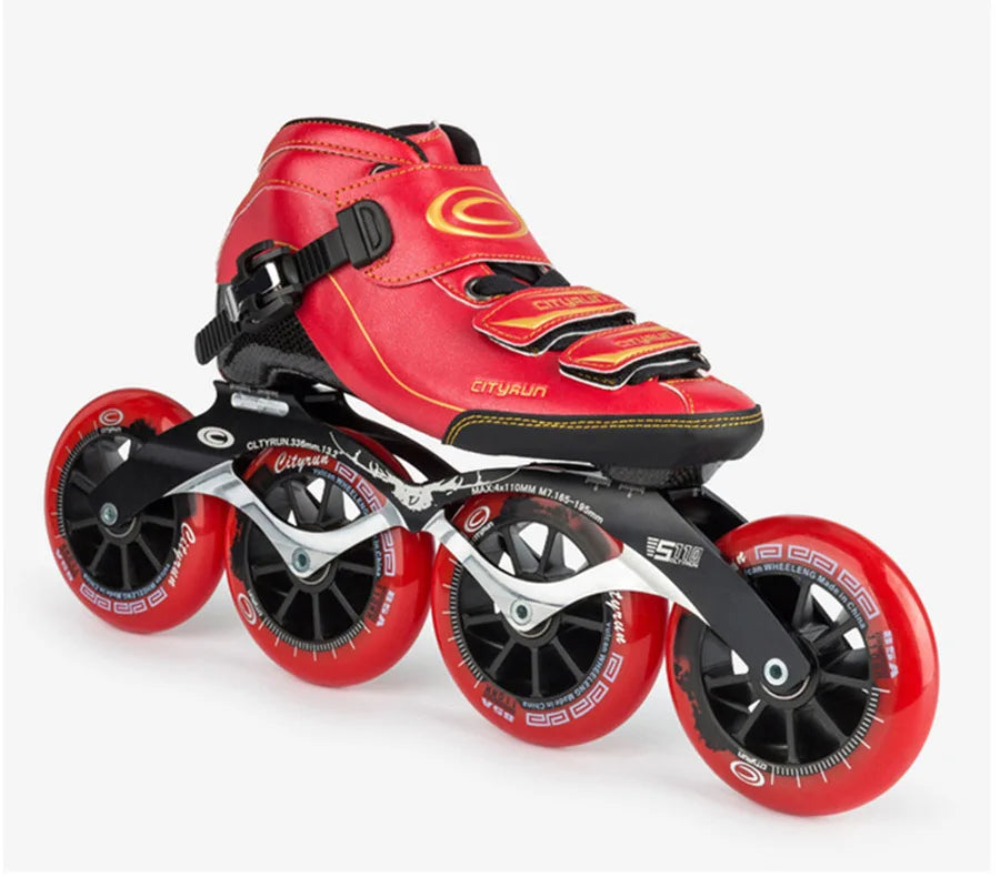 Patines en línea Cityrun Speed, patines de competición profesionales de fibra de carbono, patines de patinaje de carreras de 4 ruedas, Powerslide Similar