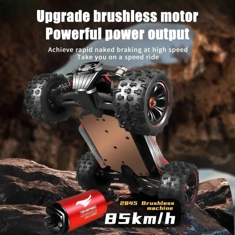 Coche teledirigido 1:14 85 KM/H o 50 KM/H 4WD con coches de Control remoto LED camión Drift Monster 4x4 de alta velocidad para niños Vs Wltoys 144001   Juguetes