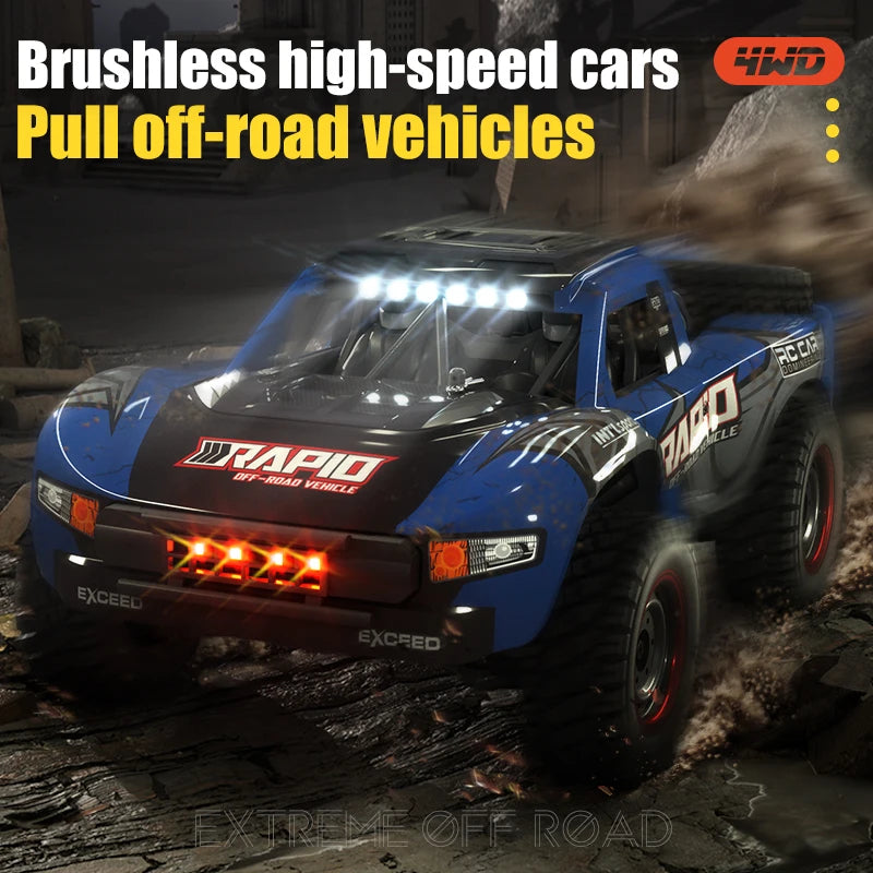 JJRC Q130 RC coche 2,4G 4x4 todoterreno 1:14 coche de alta velocidad sin escobillas desierto tirar todoterreno camión vehículo adultos niños juguete para regalo