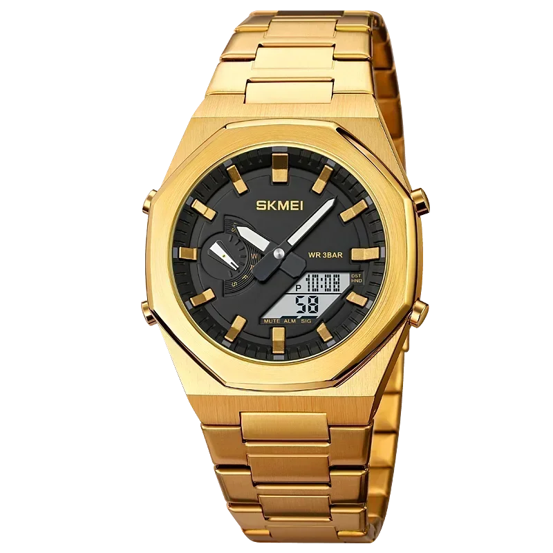 SKMEI 1816 Reloj para hombre, reloj deportivo, de moda, casual, de negocios, de cuarzo, con luz, fecha y resistente al agua
