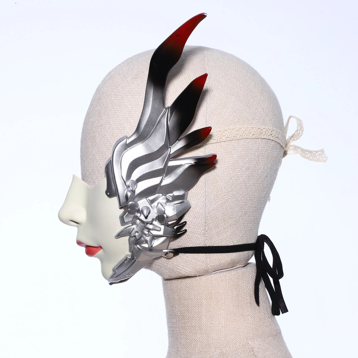 Máscara de cosplay de Halloween Máscaras de mascarada de media cara de resina Máscara de fiesta veneciana para Halloween Carnaval Máscara personalizada Bola de maquillaje