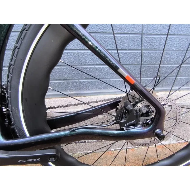 Bicicleta de carretera TWITTER GRAVEL-V3pro 2026, grupo completo GRX RX600-11S, frenos de disco hidráulicos, cuadro de fibra de carbono T900, 700*40c