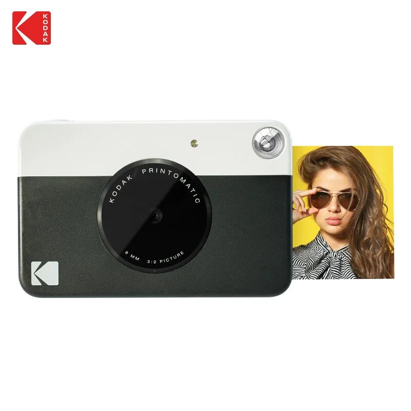 KODAK Printomatic nueva cámara de impresión instantánea Digital ZINK impresión sin tinta Color papel fotográfico impresión Flash + juego de 40 películas