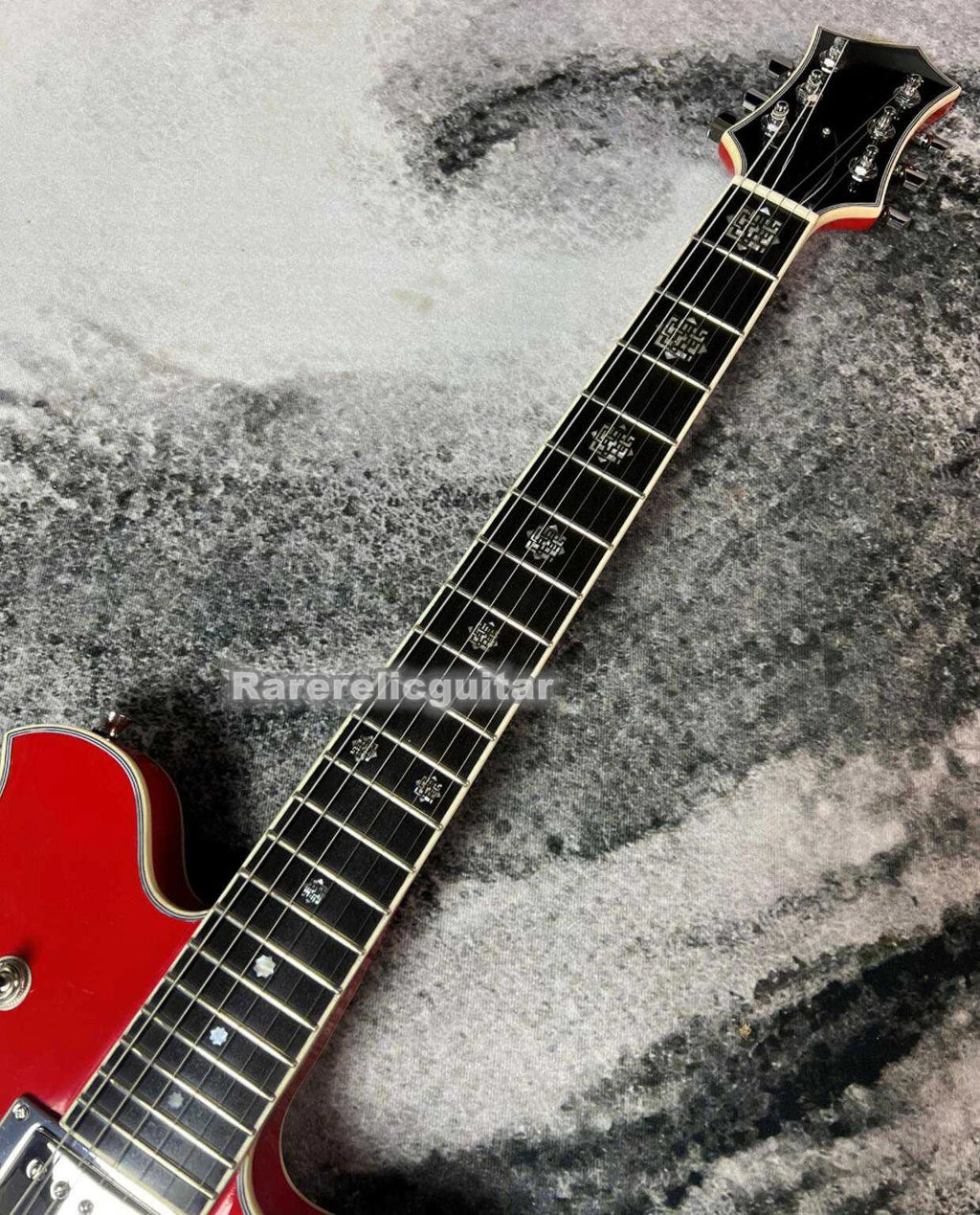 Nueva Guitarra Eléctrica Dream Fernan MV 480HT TOMOYASU HOTEI Signature Roja, Puente TP-9, Clavijeros Grover, Herrajes Dorados