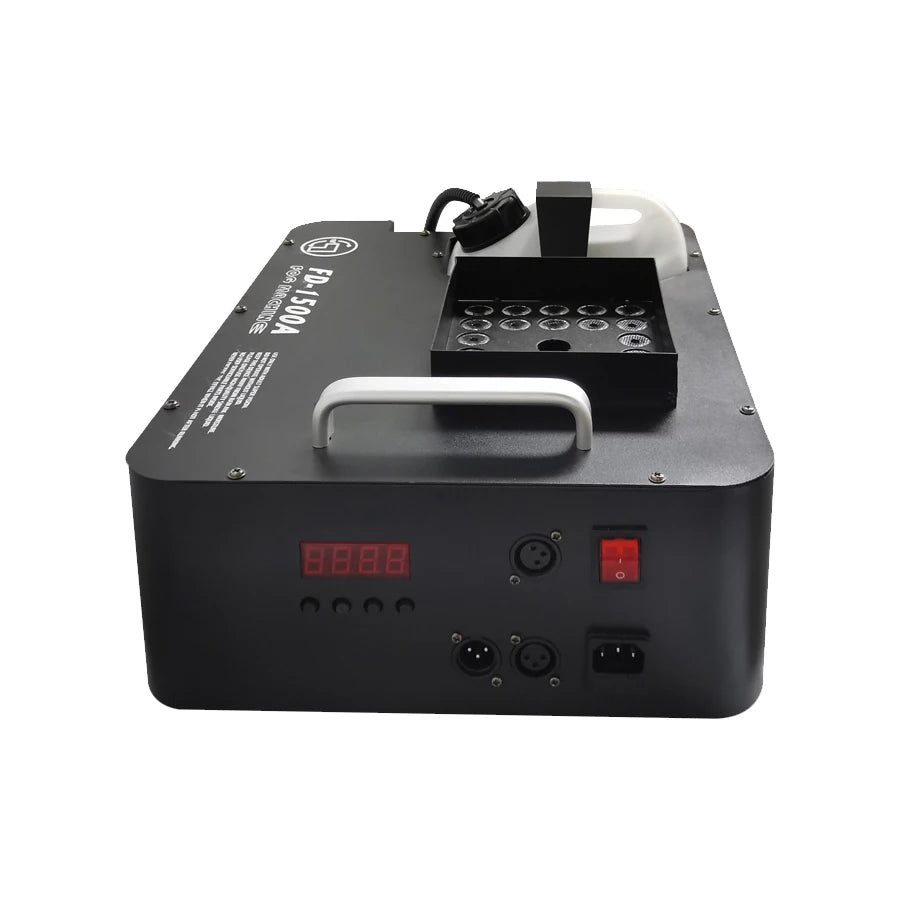 Máquina de humo antiniebla de 1500W, DMX, RGB, 24LED, efecto de luz de escenario, pulverizador Vertical remoto