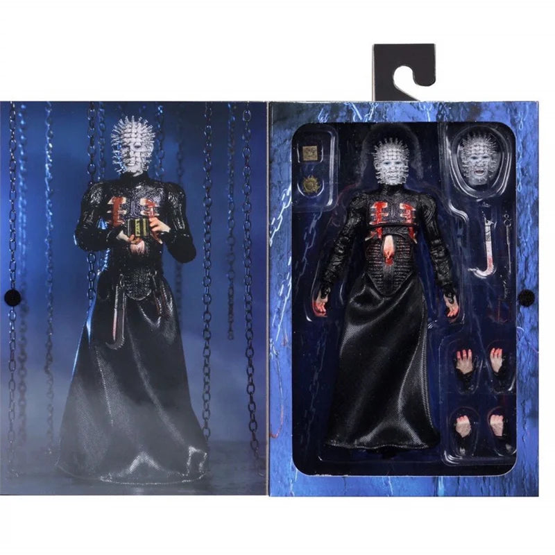 Figura de Acción NECA Hellraiser Ultimate Pinhead, Figura Coleccionable de Terror, Te Desgarrará el Alma, Regalo