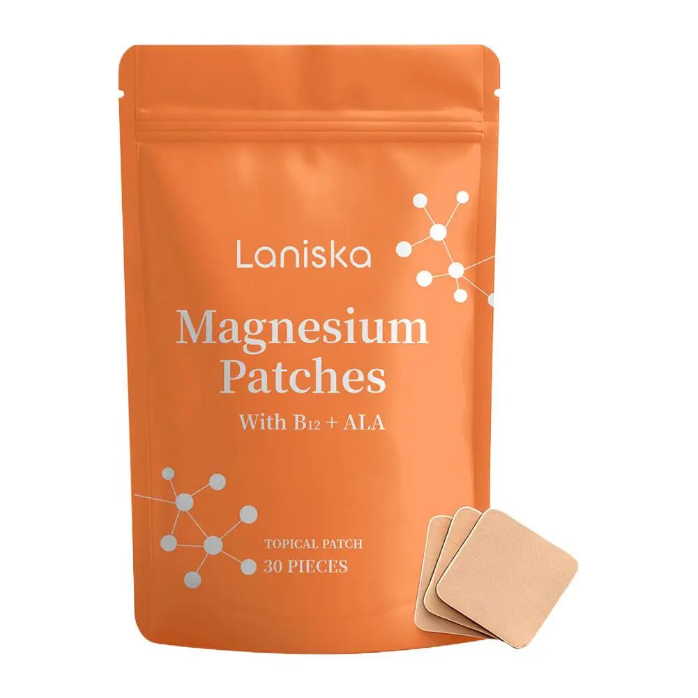 30 Parches de Magnesio y Multivitaminas para Estimular el Metabolismo y el Apetito, con Vitamina B12 y Complejo de Vitamina E Transdérmicos para el Control de Peso