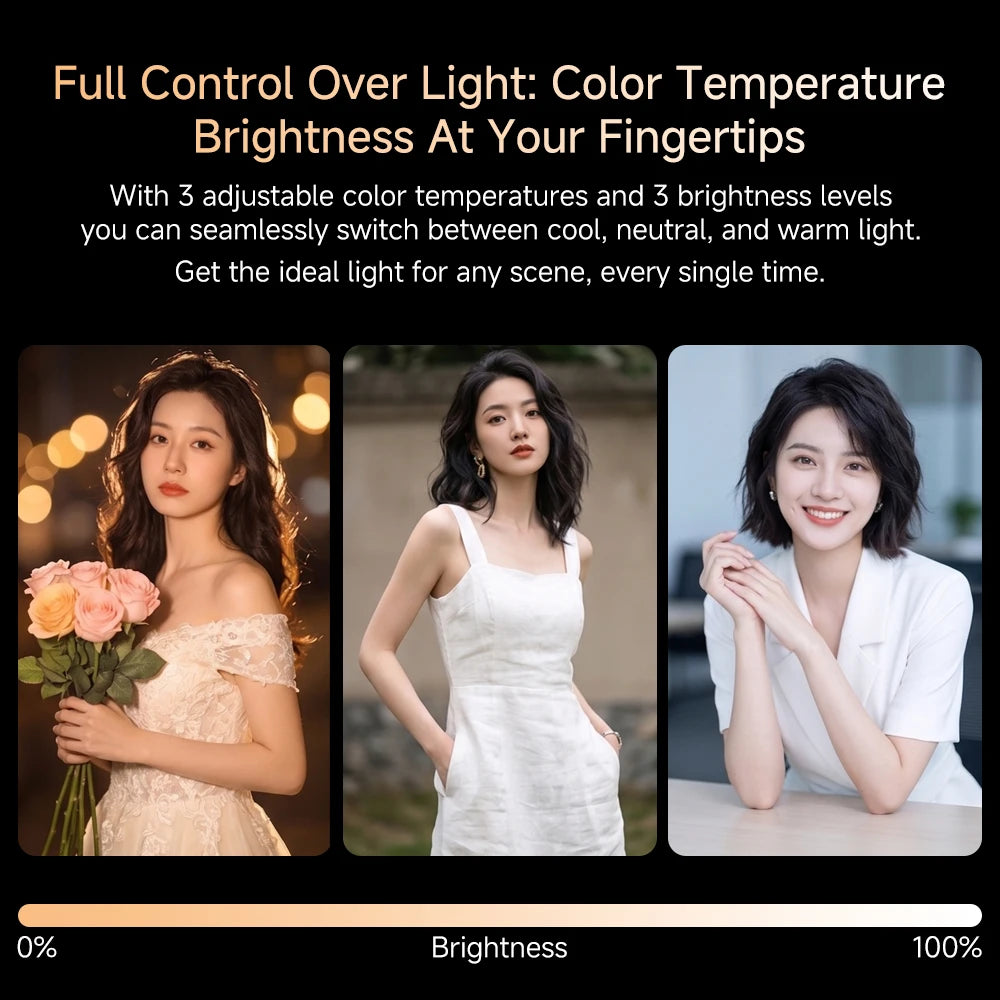 Mini Luz de Video LED de 5W, Luz de Relleno Portátil para Cámara de Teléfono, Vlog, Selfie, Transmisión en Vivo, 3 Niveles de Brillo, Soporte Hot Shoe para Fotografía