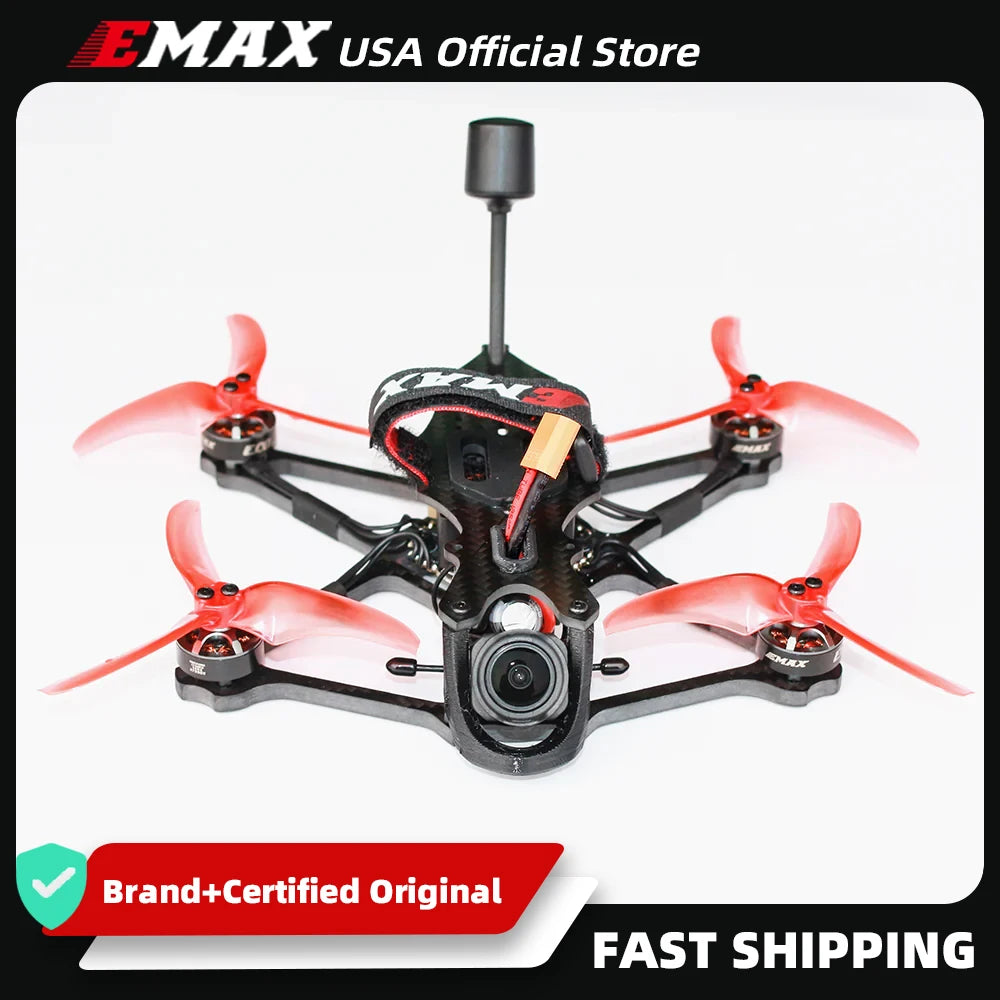 EMAX USA Dron FPV Babyhawk O3 Air Unit 3.5 pulgadas 4S 3700KV BNF SIN RX SIN VTX SIN cámara