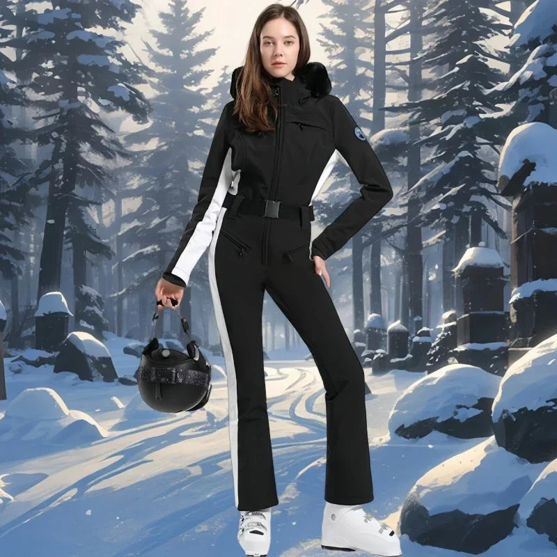 Trajes de esquí para mujer, ropa de Snowboard para deportes al aire libre, monos impermeables a prueba de viento, cálido, 1PS, invierno, 2025