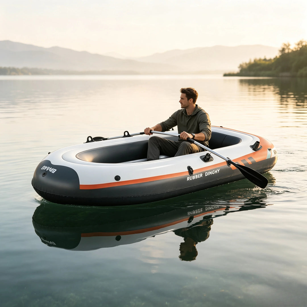 Kayak Inflable Reforzado para Varias Personas, Balsa de Asalto de Pared Alta, Bote Seguro y Estable Resistente a Arañazos para Rafting Familiar al Aire Libre