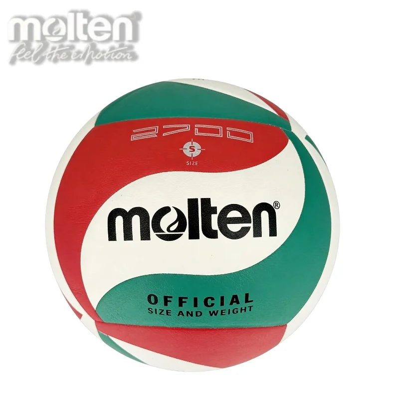 Balón de Voleibol Molten V5M2700/V5M5000/V5M4500 Talla 5, Balones Estándar de Alta Calidad para Partidos en Interiores y Exteriores, Entrenamiento Deportivo para Adultos