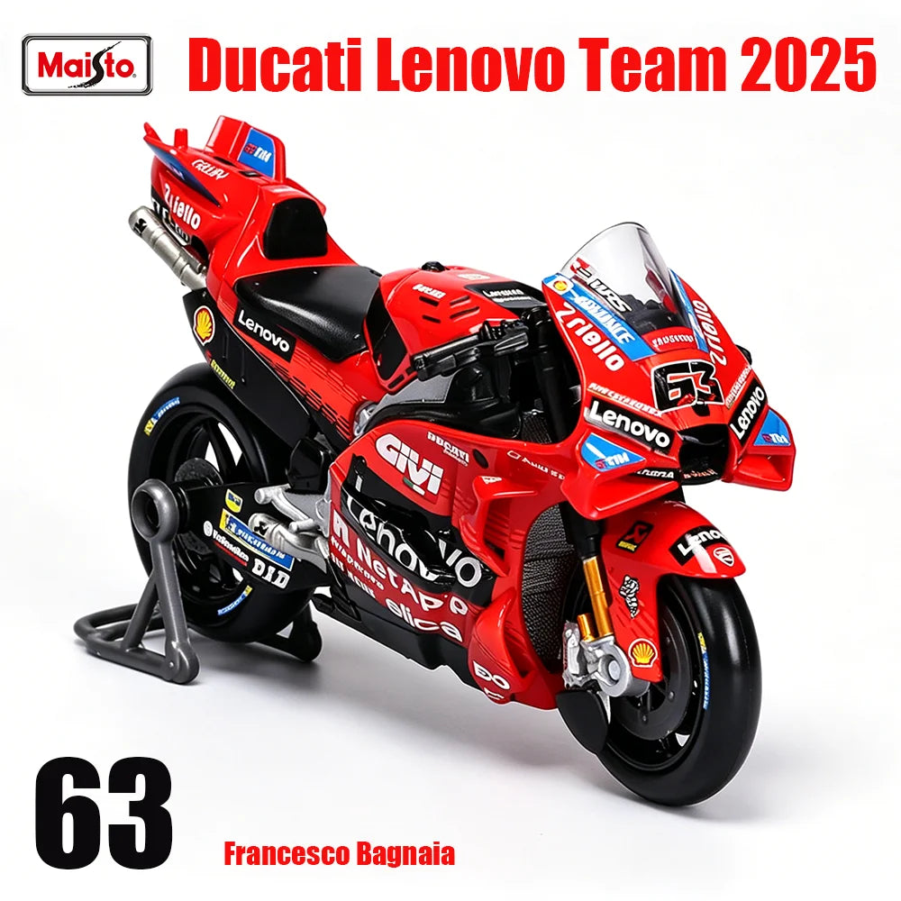 Maisto 1:18 2025 BK8 Gresini Racing Ducati Lenovo Team Moto GP  casting motorcycle Model collection gift toy