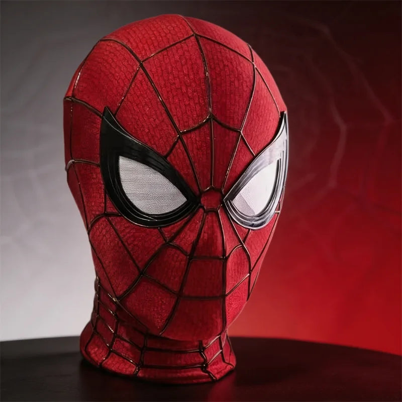 Máscara Magnética de Spider-Man, Réplica Precisa de la Película, Accesorio de Cosplay, Atrezzo para Exhibición en Escritorio, Artículo Coleccionable para Aficionados
