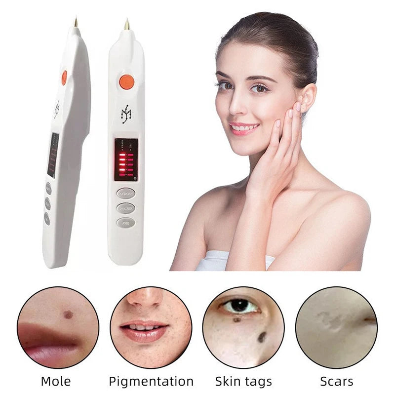 Lápiz de plasma eléctrico portátil para la eliminación de lunares, máquinas para eliminar pecas, herramienta de belleza para el cuidado facial, eliminación de verrugas, tatuajes y puntos negros.