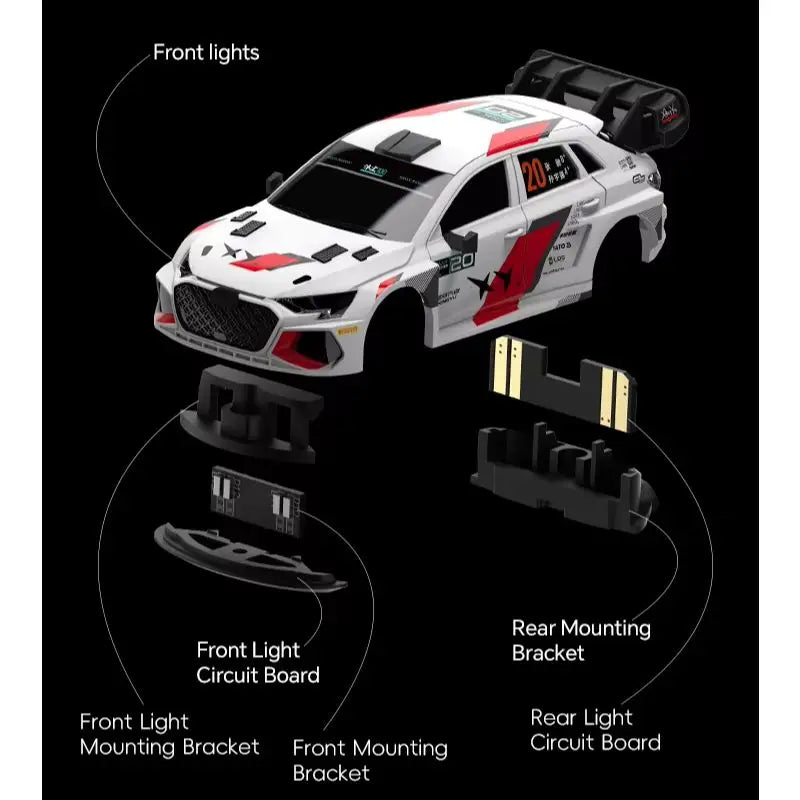 Coche RC Turbo Racing C78 1/76, Mini Team Pegasus 3, Edición Limitada Oficial, Ultra-micro Coche RC de Derrape, Juguete de Carreras de Mesa para Niños
