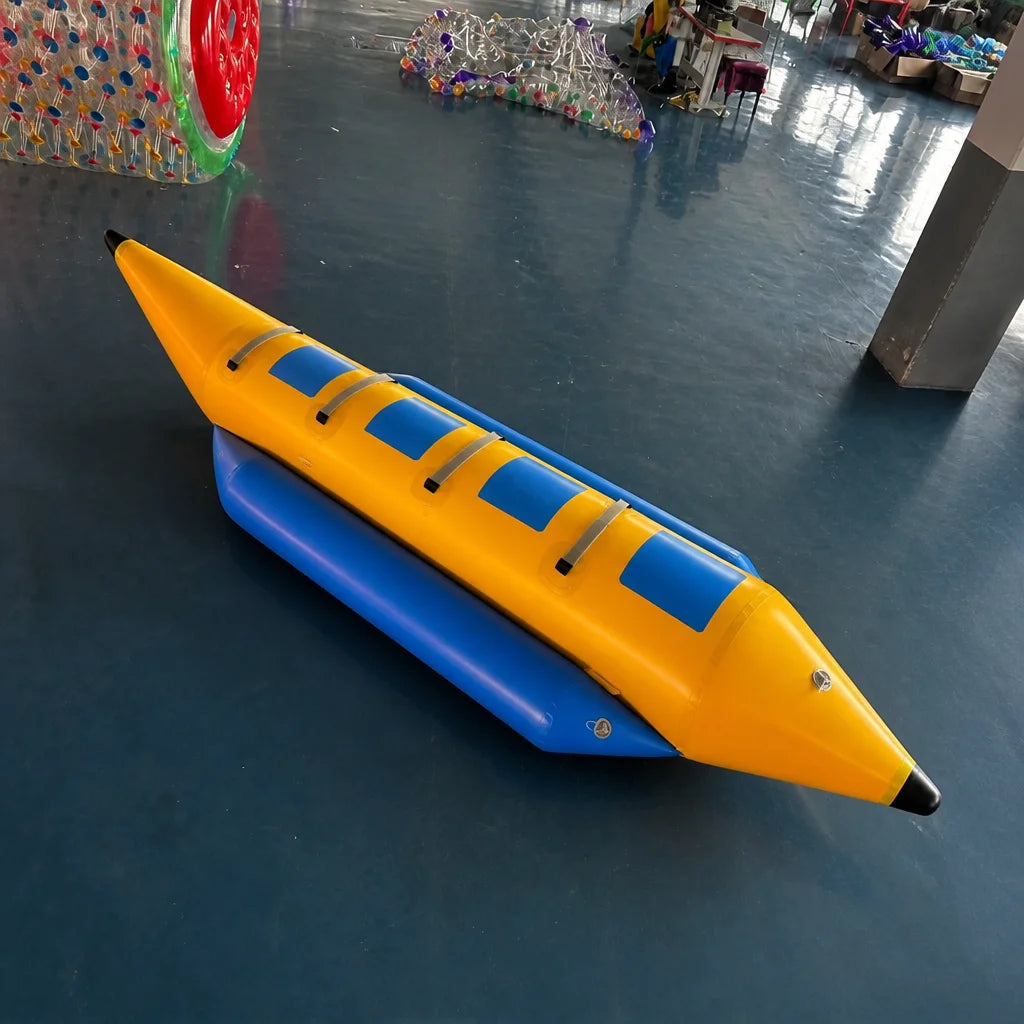 Bote de Nieve Inflable Resistente 2027 para 3-5 Personas, Trineo de Esquí de PVC Duradero, Trineo Acuático Gigante de Invierno para Exteriores