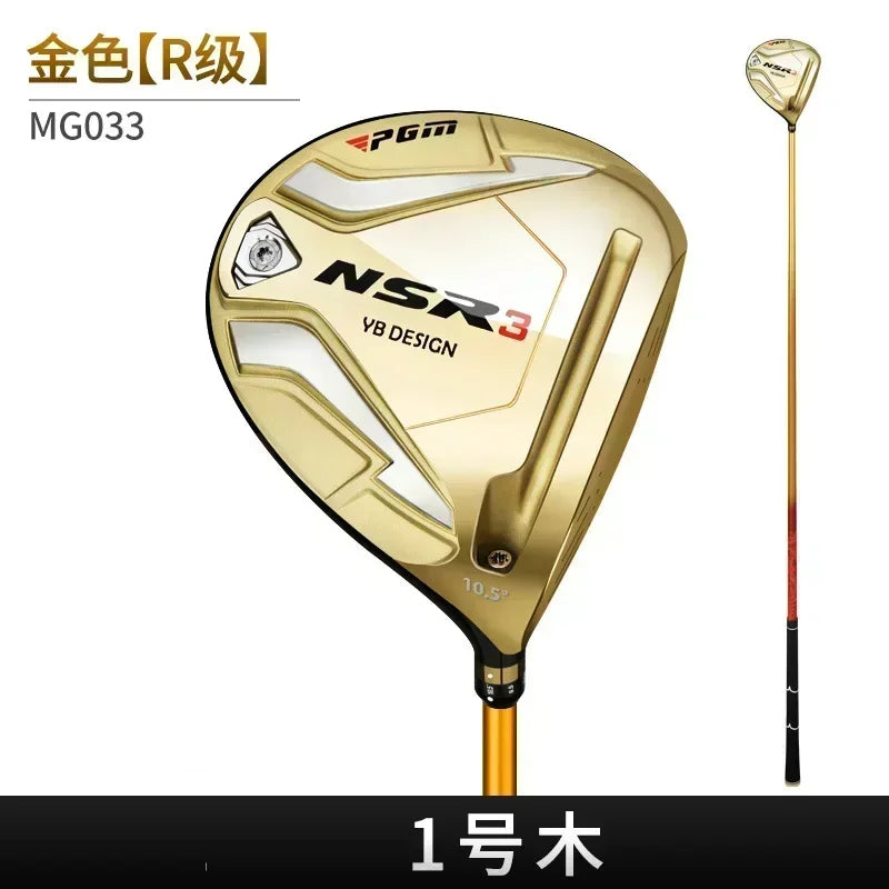 PGM NSR3 Palos de Golf para Hombre 1/3/5/4H R/S Hierro Madera Driver Aleación de Titanio Ultraligero para Diestros Ángulo