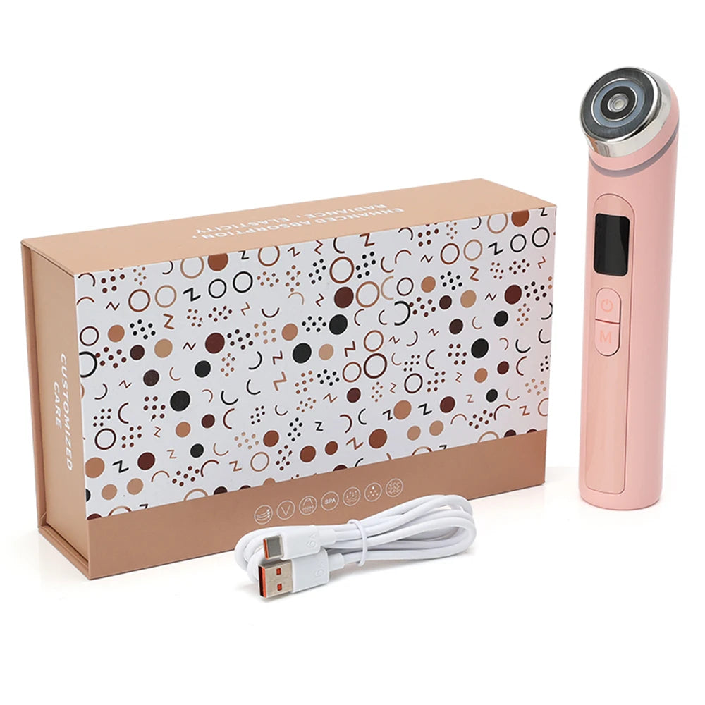 Dispositivo de Belleza Antiarrugas para el Cuidado Facial Age-R Booster Pro de 4 Colores, Masajeador de Microcorriente EMS para Lifting, Uso Doméstico