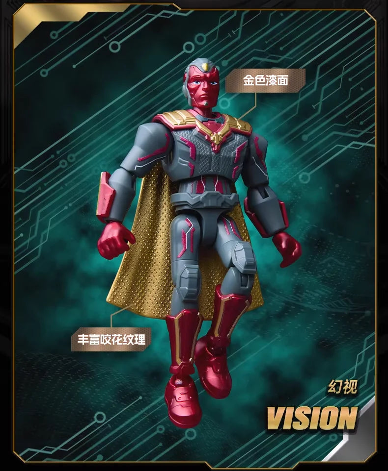 Blokees Marvel Infinity Saga Versión Galáctica Serie 04 Figuras Caja Sorpresa Iron Man Juguetes Coleccionables Anime Regalo para Niño