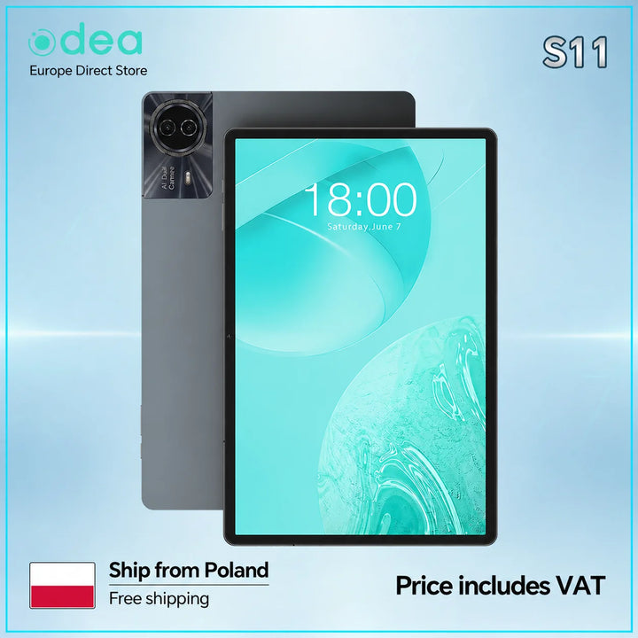 Tablet ODEA S11 16GB (6GB+10GB) RAM 256GB ROM 11" 1920x1200 IPS T606 8 núcleos Android 14 8000mAh Tipo-C GPS 4G LTE de Teclast