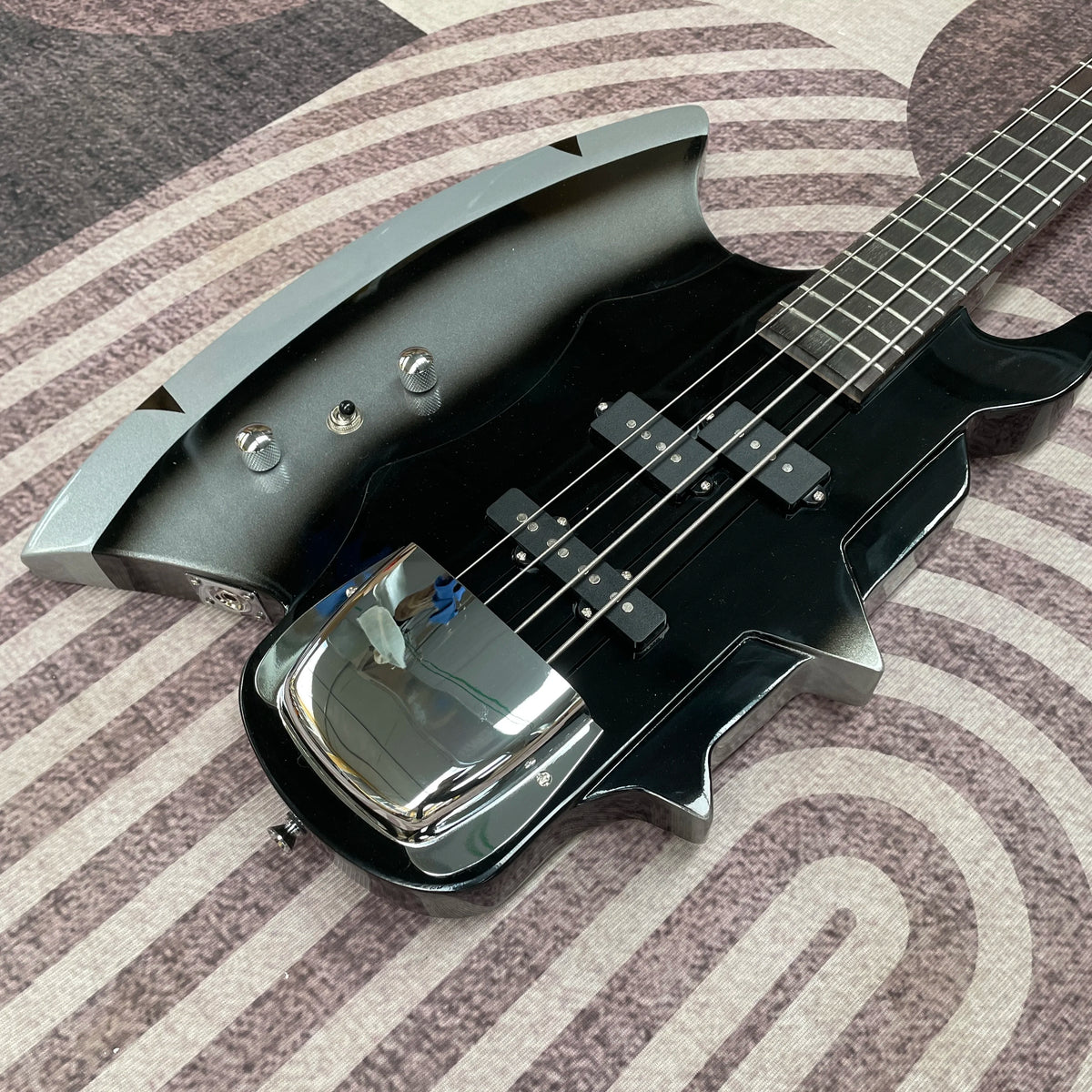 Bajo eléctrico Axe Bass para zurdos, 4 cuerdas, cuerpo de madera maciza, forma especial, envío gratis