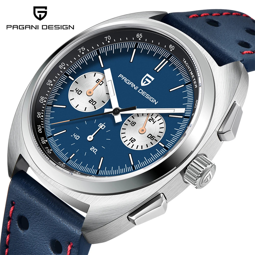 PAGANI DESIGN 2026 New Men's Watches Luxury Quartz Wrist Watch For Men Sapphire Speed Chronograph Retro Dial Clock Reloj Hombre
