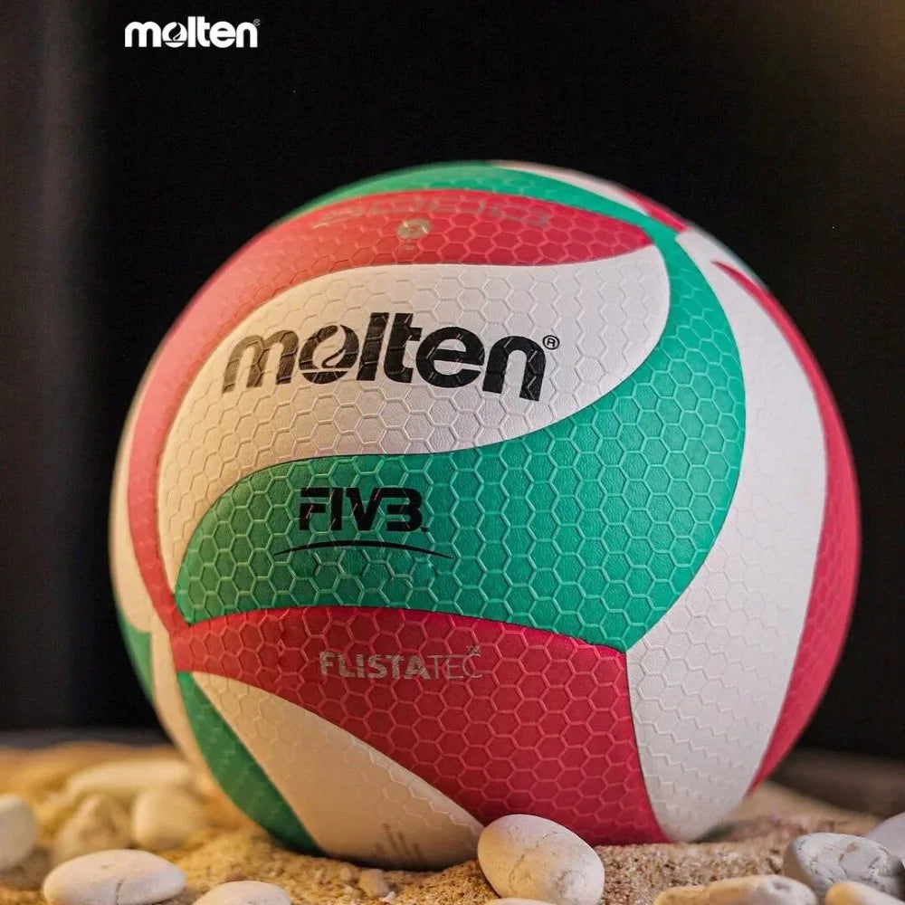 Balón de Voleibol Molten FLISTATEC Tamaño 5, Balón de PU para Estudiantes, Adultos y Adolescentes, para Competencia, Entrenamiento, Interior y Exterior
