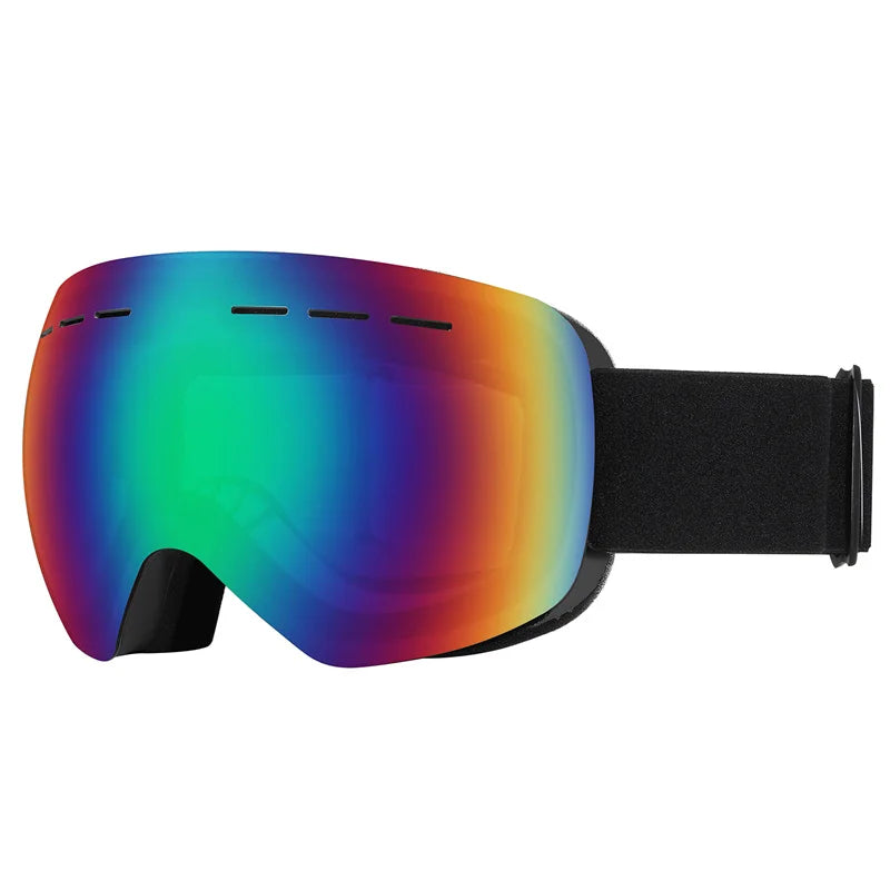 Gafas de esquí para hombre y mujer, con doble capa, tratamiento antiniebla, protección UV400, lentes grandes, ideales para snowboard, actividades de esquí en invierno y protección contra la nieve. Gafas profesionales para