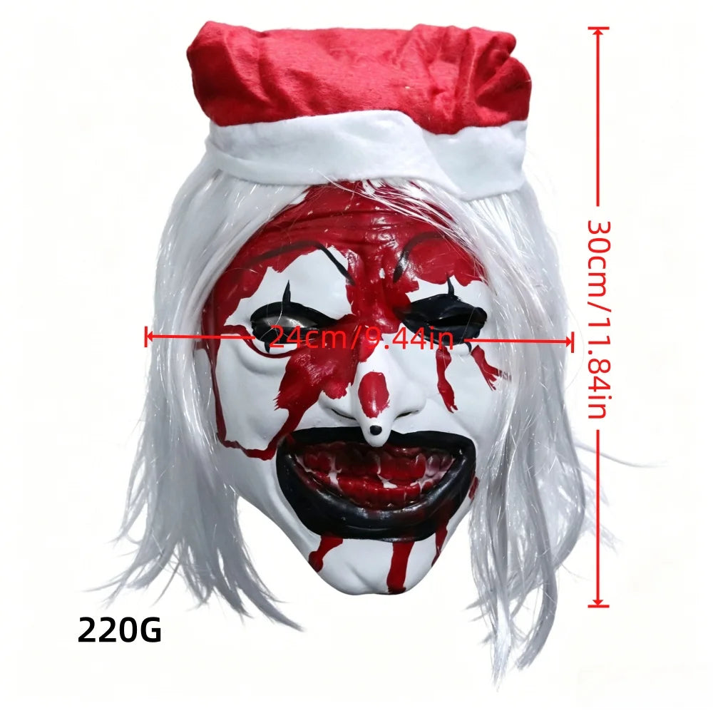 Máscaras de terror de Halloween Cosplay accesorios de disfraces de Navidad asesino aterrador máscara terrorífica para adultos