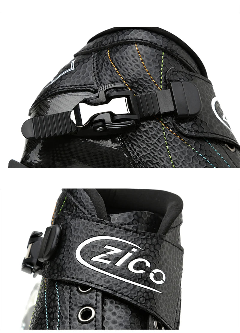 Patines de hielo CT de fibra de carbono, patines de velocidad, 380mm, 410mm, 430mm, 62, negro, azul, blanco, mujer, pista de campo