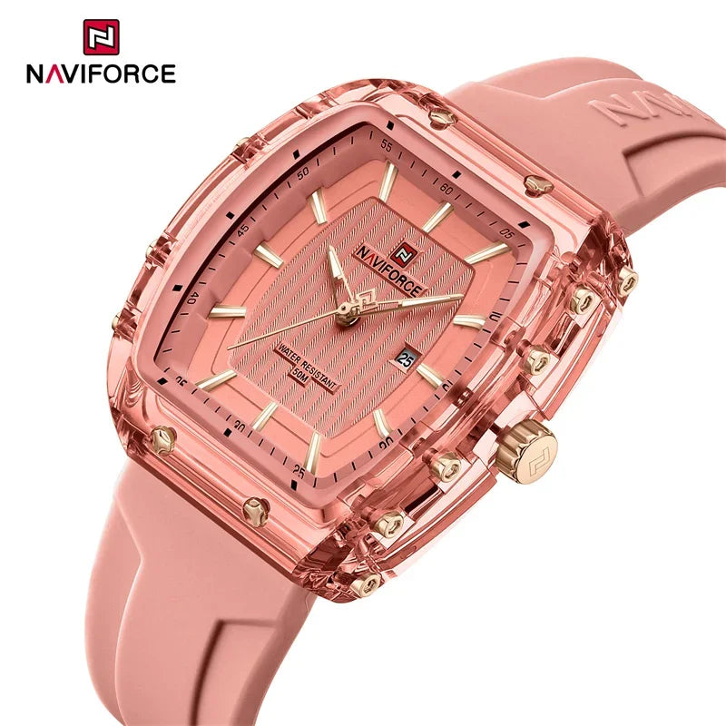 NAVIFORCE Fashion Original Watches for Women Quartz 5ATM Waterproof Shockproof Wristwatch Ladies Luxury Female Clock Gifts 2025