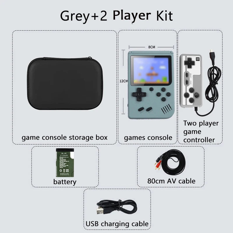 Consola de Juegos Retro Portátil con Más de 500 Juegos Clásicos Integrados, Emulador de Salida Gameboy para TV, Reproductor de Juegos Portátil con Pantalla de 5 Pulgadas