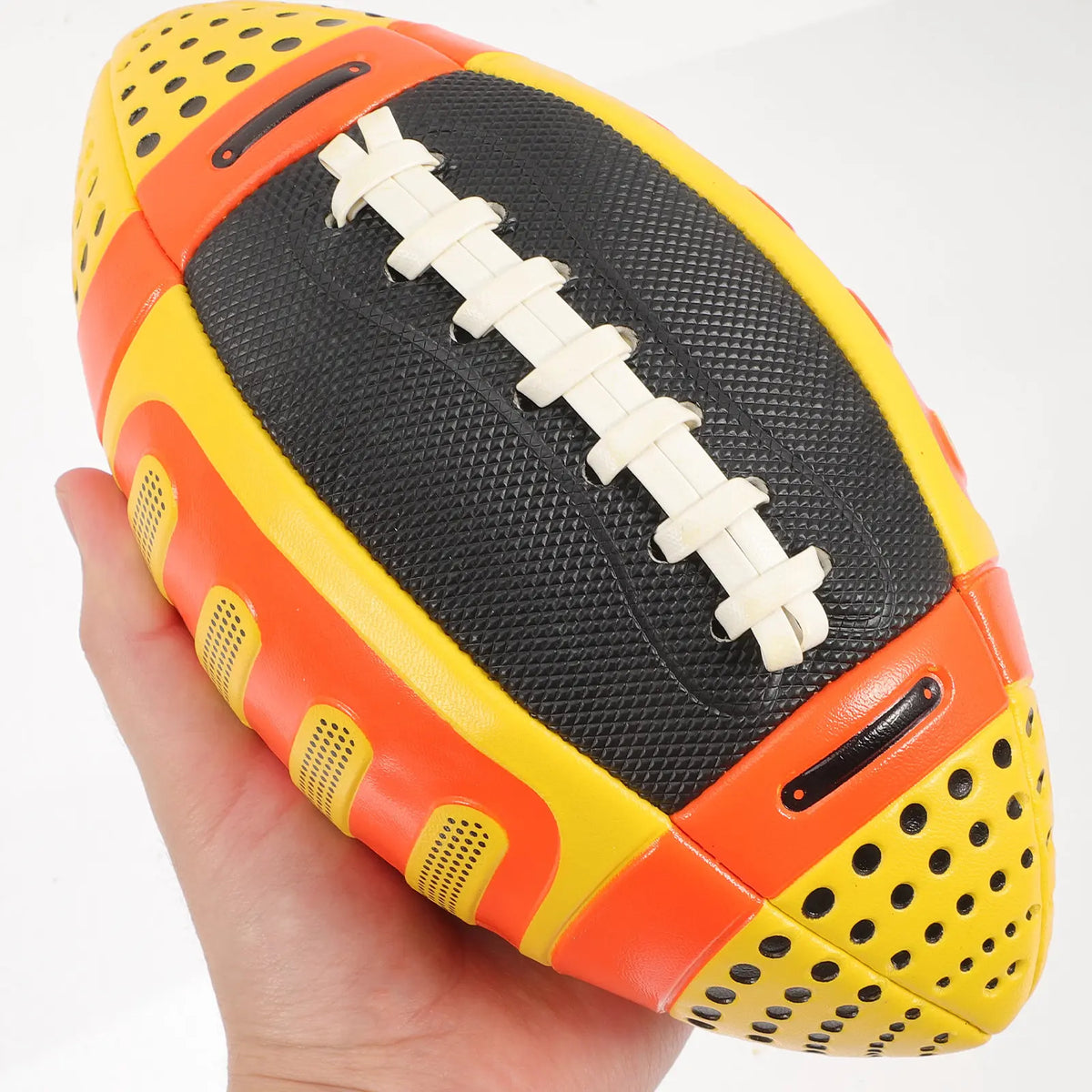 Balón de Rugby Premium de PU Elástico para Entrenamiento y Juego al Aire Libre, Sensación Profesional al Tacto, Suministros para Exteriores