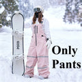 Pantalones de Nieve Unisex 2026, Impermeables, Resistentes al Viento, Talla Grande, para Snowboard y Actividades al Aire Libre